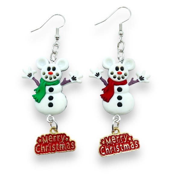 Assorted Mickey Mouse Christmas Holiday dangle Earrings - Picture 6 of 11